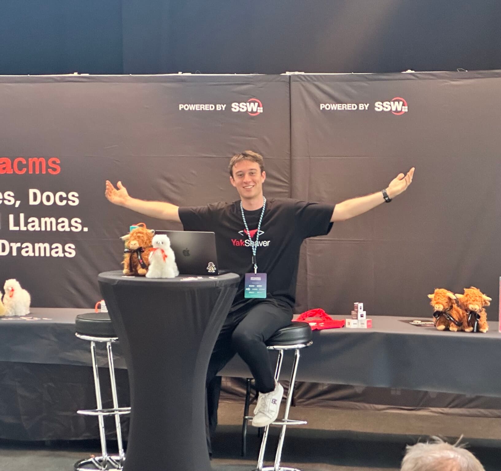 At NDC Copenhagen - The Tina and YakShaver booths